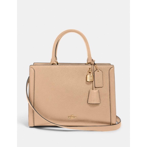 Coach Handbags - NEW Coach Zoe Carryall in Nude Taupe